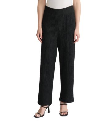 Jones New York Womens Mid Rise Wide Leg Pants