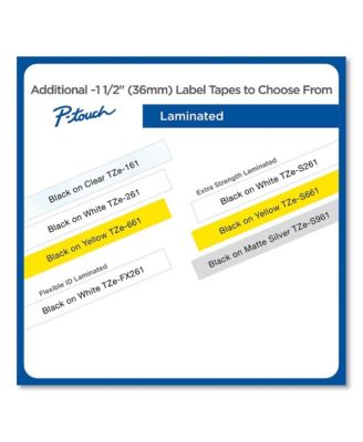 TZE261 1.4 in. x 26.2 ft. TZe Standard Adhesive Laminated Labeling Tape