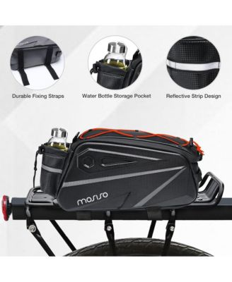 Bike Rear Rack Bag 14L Waterproof Trunk Bag with Shoulder Strap, EVA Cycling Storage Pouch for Commuting, Travel and Outdoor Use