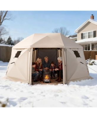 15 x 15 Ft Pop-Up Spherical Gazebo Screen Tent for 12-15 People
