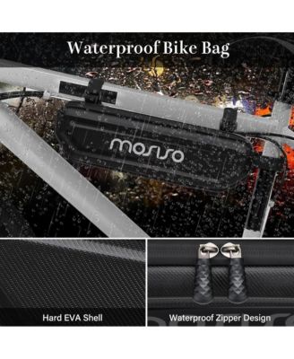 Waterproof Bike Frame Bag Hard Shell EVA Triangle Storage Bag 6L Bicycle Under Tube Tool Pouch for Cycling Commuting