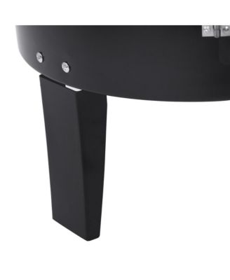 Detachable Vertical Charcoal Smoker - Portable BBQ Grill with Thermometer and Adjustable Air Vent