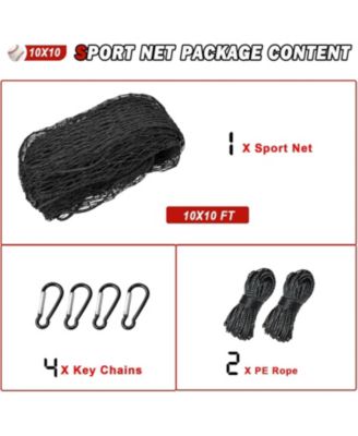 Baseball Softball Backstop Nets,Sports Net,Sports Netting Barrier,Sports Netting for Backyard,Twisted Knotted PE Net