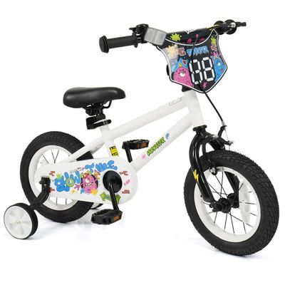 Kids Ride On Bike with Training Wheels, Safe Toddler Bicycle for Street Play