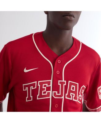 Men's Red Texas Rangers 2026 City Connect Stadium Jersey