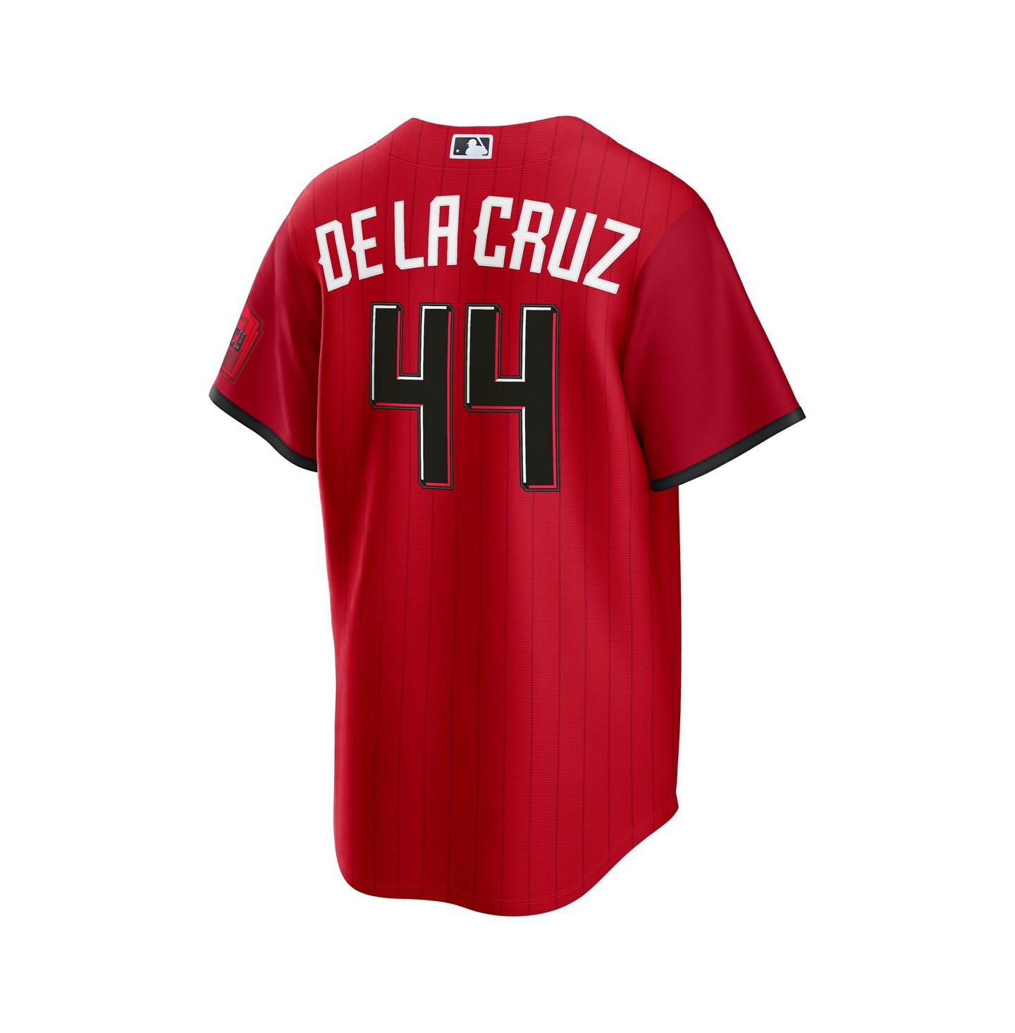 Мужской топ Nike Elly De La Cruz Red Cincinnati Reds 2026 City Connect Stadium Jersey — фото 3