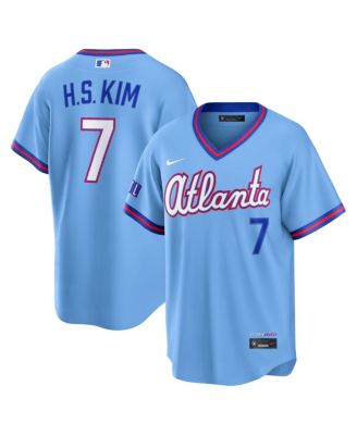 Men's Ha-Seong Kim Powder Blue Atlanta Braves 2026 City Connect Stadium Jersey