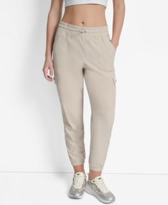 Women's Drawcord-Waist Cargo Jogger Pants