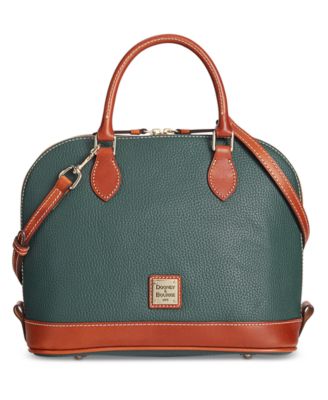 Dooney & Bourke Janine - Bolso De Mano Grande Para Mujer, De Piel Granulada, Con Correa De