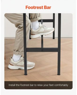 Narrow Metal Bar Height Pub Table for Kitchen Dining