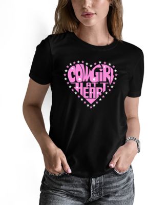 Women's Cowgirl at Heart Word Art Pullover Top