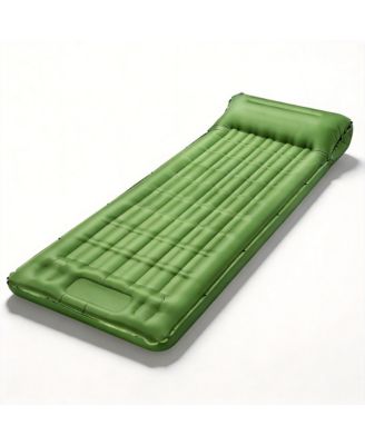 Camping Sleeping Pad Inflatable Mat Built-in Foot Pump Camping Outdoor Recreation Gear