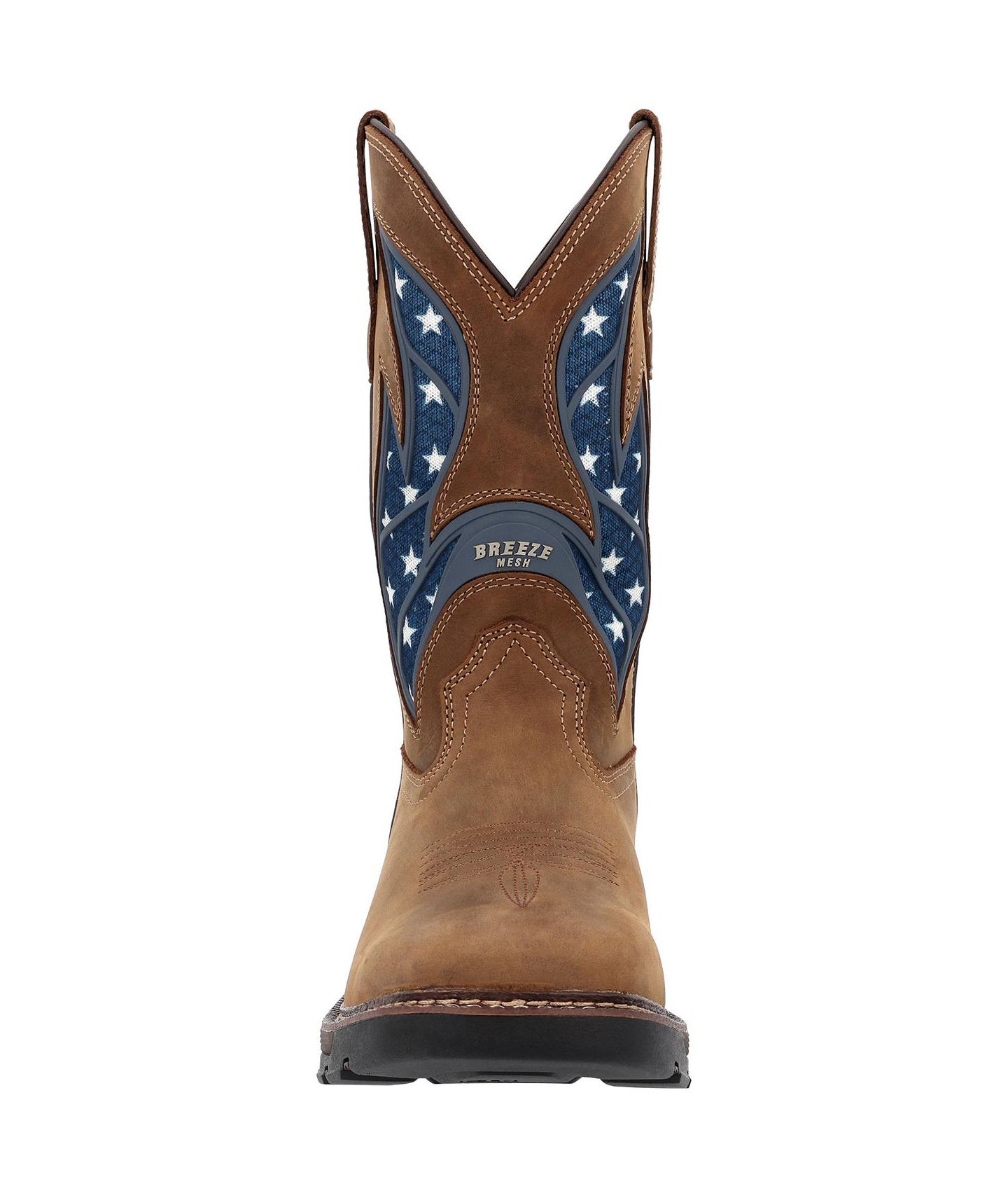 Мужские ботинки GEORGIA BOOT Carbo-Tec FLX 11" Patriotic Pull-On Work Boot, цвет: Коричневый — фото 4