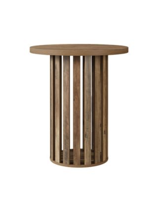 Round Bar Table, 37.4" High Bistro Pub Table for Home Bar, Dining Room, Party, Cocktail, Living Room, Small Space