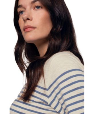 Women's Stripe Sleeve T-shirt