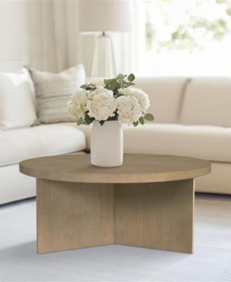 Sadie 36" Wood Round Coffee Table