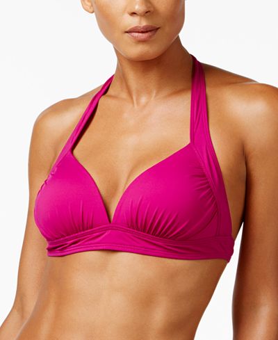 Tommy Bahama Pearl Ruched Halter Bikini Top