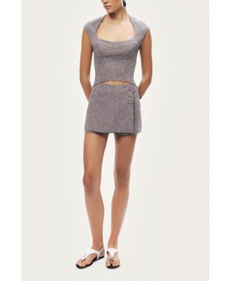 Women's Open-Back Tailored Top