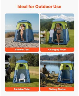 Single-Room Camping Shower Tent with 5-Gallon Shower Bag