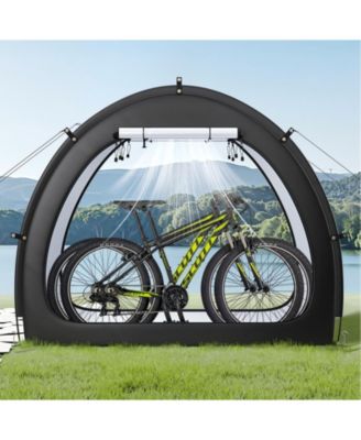 Outdoor Bike Storage Tent for 1 to 2 Bicycles with Dual Zippers