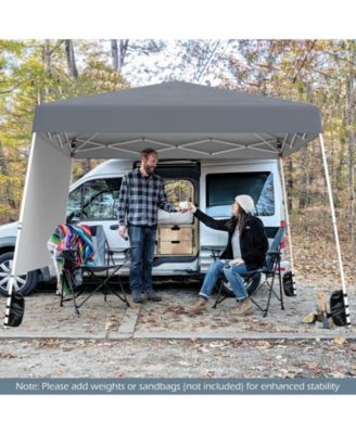 Pop up Canopy Tent with 1 Sidewall and Portable Backpack
