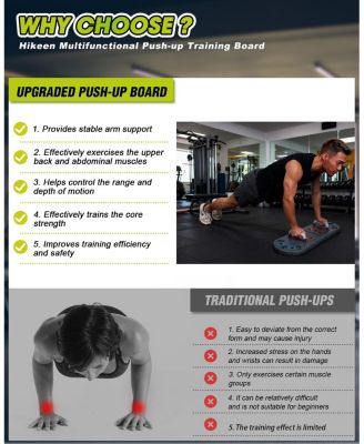 Home Workout Equipment to Help Achieve Fitness Goals, 27-in-1 Portable Gym Exercise Equipment with Compact Push-Up Board, Resistance Bands