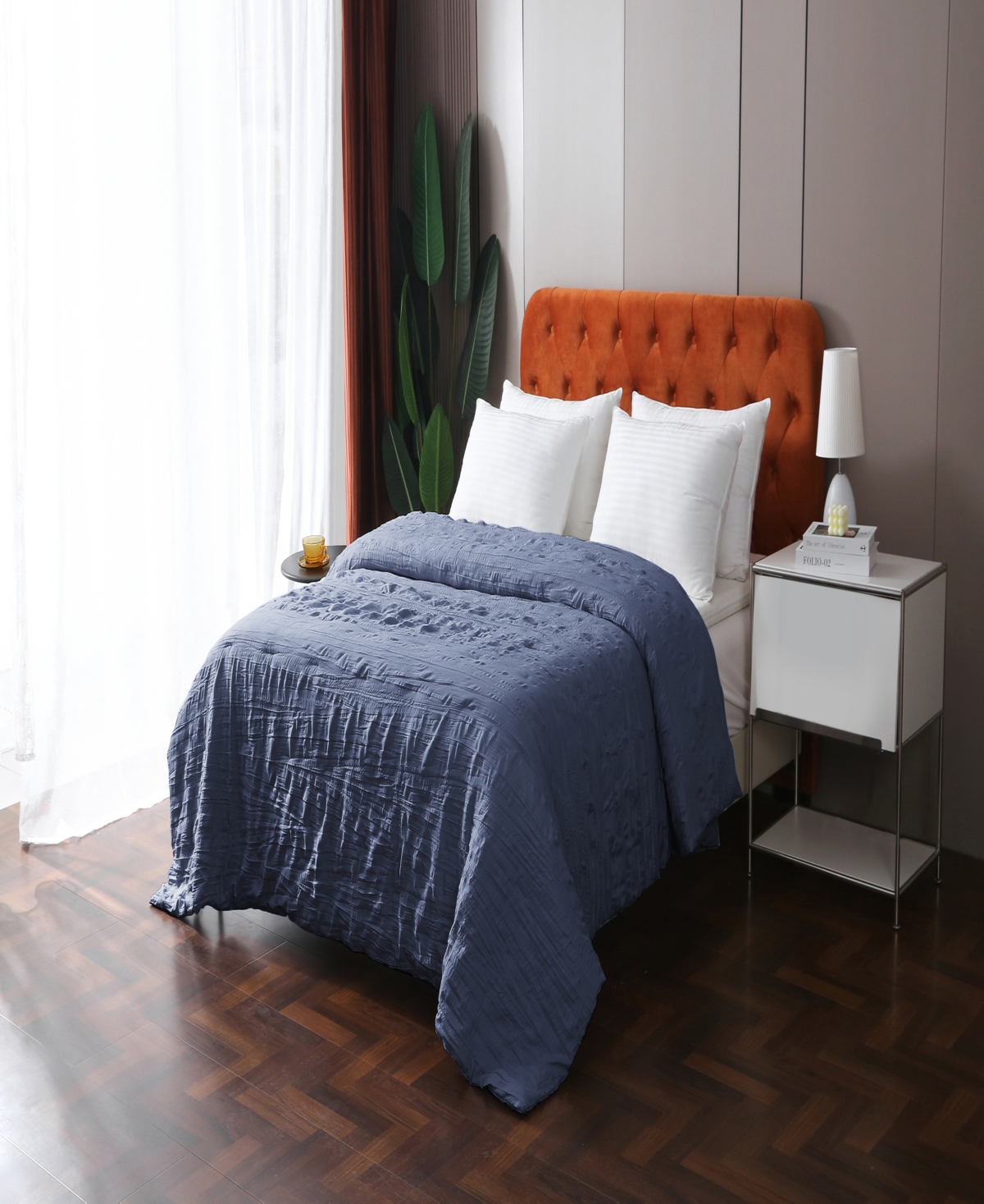 St. James Home Crinkled Down Alternative Blanket