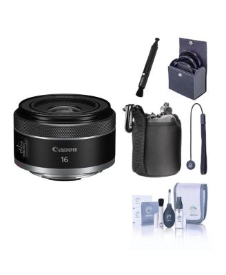 RF 16mm f/2.8 STM Lens with 43mm Filter Kit, Soft Lens Case, Lens Cleaner, Cleaning Kit, Universal Lens Cap Tether