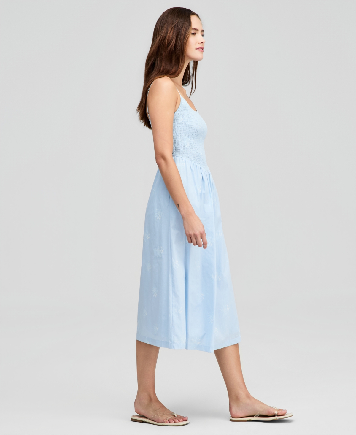 And Now This Women's Cotton Smocked Maxi Dress, Macy's Exclusive