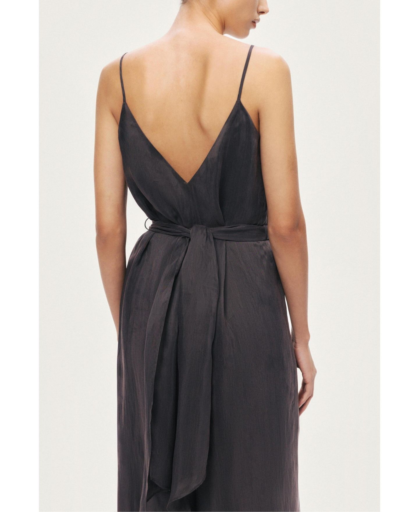 Женский комбинезон NOCTURNE V-Neck Spaghetti Strap Jumpsuit, цвет: Антрацитовый — фото 5