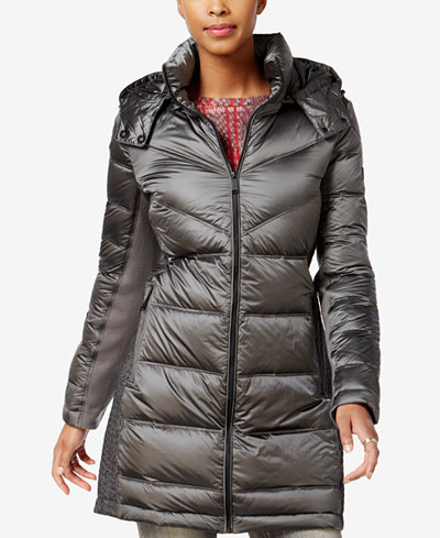 BCBGeneration Hooded Quilted Puffer Coat