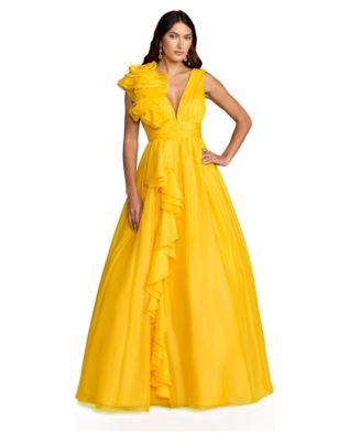 Women's Yellow Formal & Black Tie Dresses | Macy's