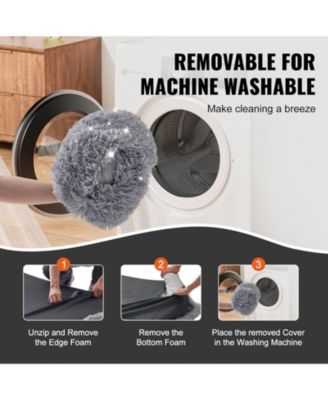 Human Dog Bed 72x48x10 in Washable PV Velvet Foam Cover