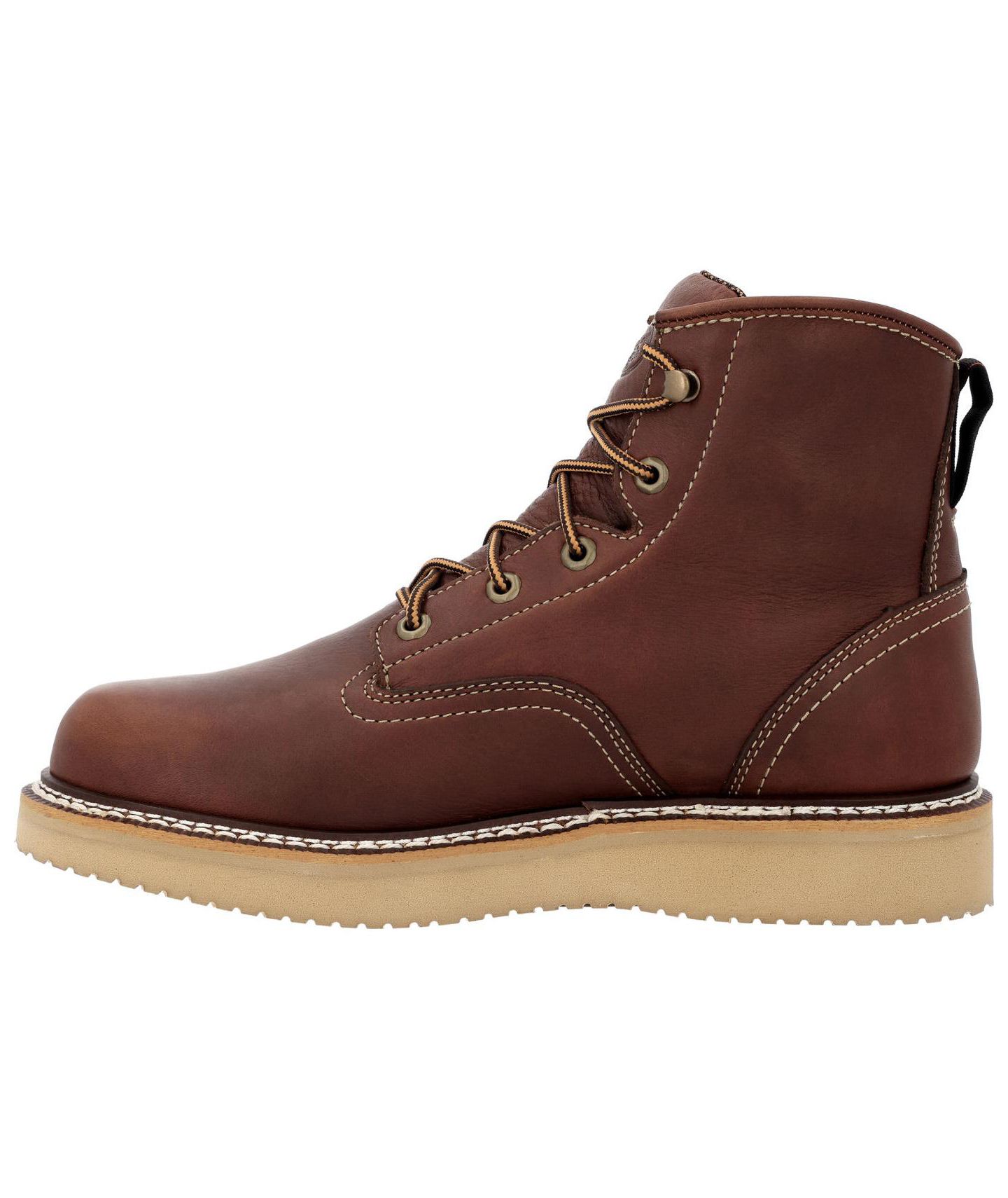 Мужские ботинки GEORGIA BOOT USA-Made Wedge SPR Leather Work Boot, цвет: Золотой — фото 8