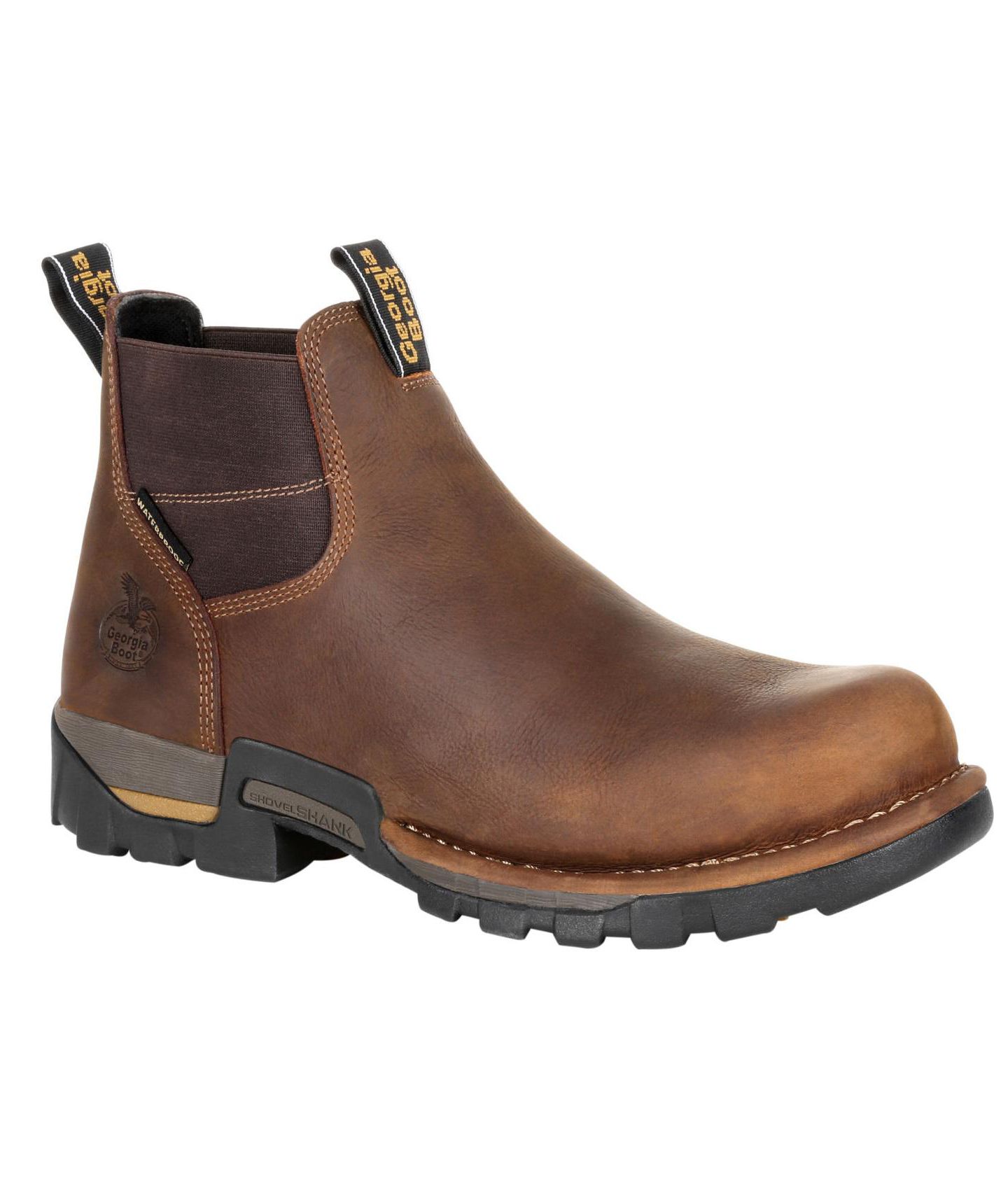 Мужские ботинки GEORGIA BOOT Eagle One Waterproof Chelsea Work Boot, цвет: Коричневый — фото 1