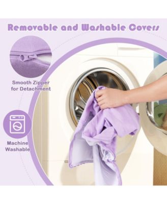 8-Piece Modular Kids Play Couch with Comfy Suede Fabric