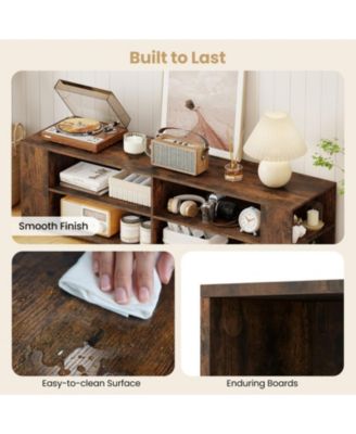 8-Shelf Open Entertainment Center for TVs up to 65 inch