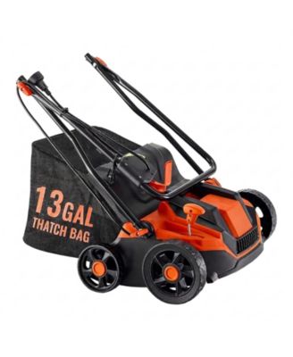 2-in-1 Electric Dethatcher and Scarifier, 13-Inch, 13 Amp Corded Lawn Tool