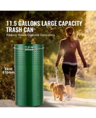 Dog Poop Trash Can 11.5 Gallon 50 Liner Bags Outdoor