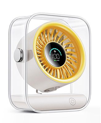 USB Camping fan Portable Rechargeable 100 Speeds Turbo Quiet LED 3000mAh