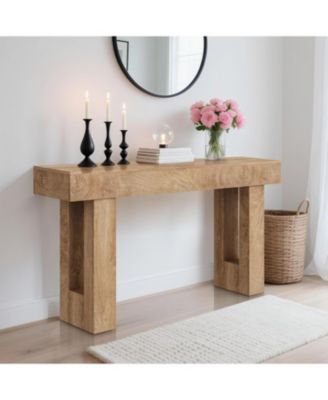 Console Tables for Entryway, Narrow Wooden Sofa Table Behind Couch, Farmhouse Style, Perfect for Entrance, Living Room, Easy Assembly
