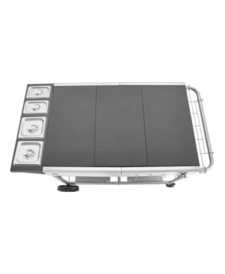 Outdoor Grill Cart 36x23 Inch Tabletop with Spice Containers