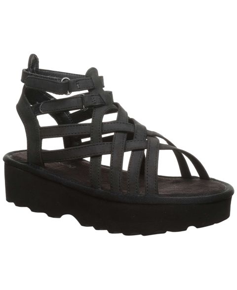 Женские сандалии BEARPAW Prominence Round Toe, цвет: Чёрный