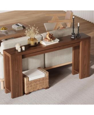 70.9 Inch Console Tables for Living Room, Farmhouse Long Narrow Entryway Table for Entrance, Hallway, Foyer - Easy Assembly