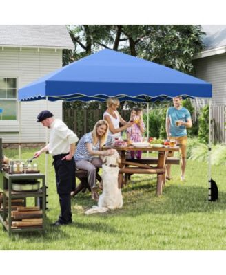 Foldable 10 X 10 Feet Pop up Canopy Tent with Wheeled Bag