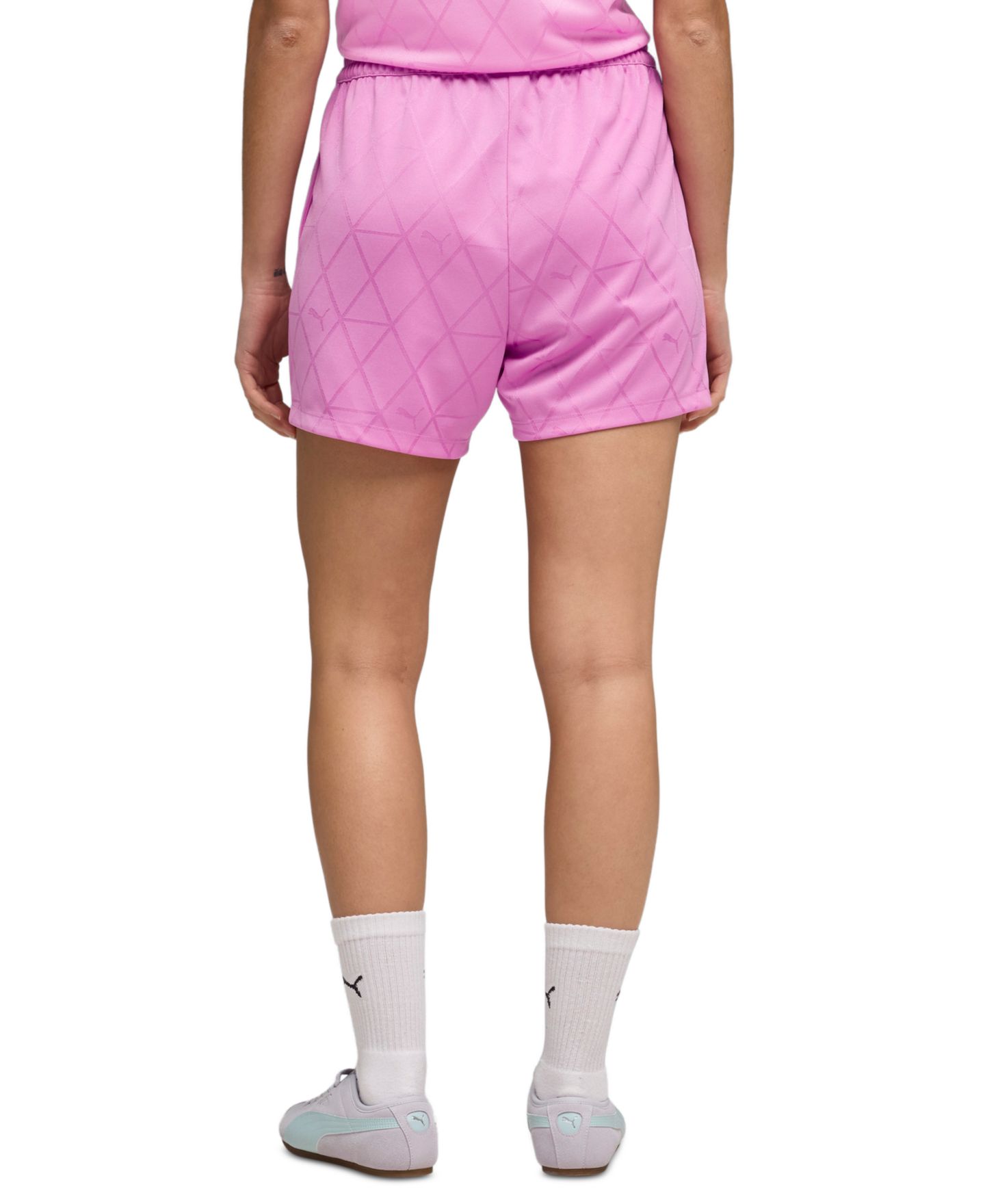 Женские шорты Puma High-Rise Jersey Shorts, цвет: Розовато-лиловый — фото 3