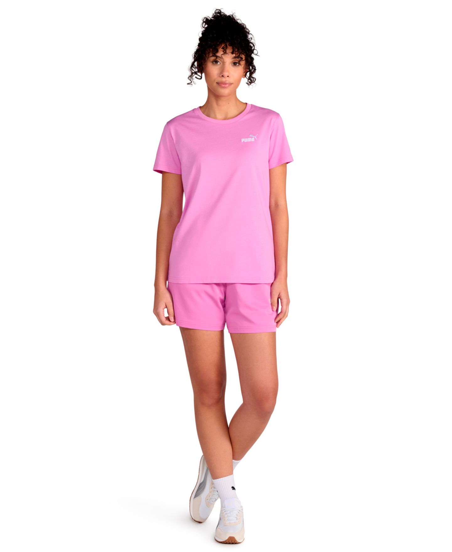 Женская футболка Puma Essential Small Logo, цвет: Розовато-лиловый — фото 2