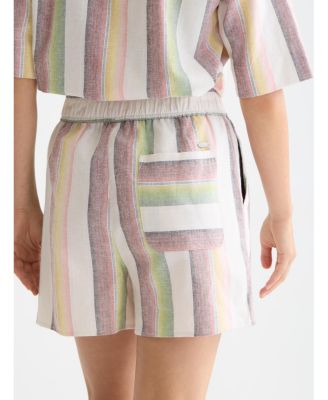 Women's Scotch and Soda Striped Elastic Waist Shorts