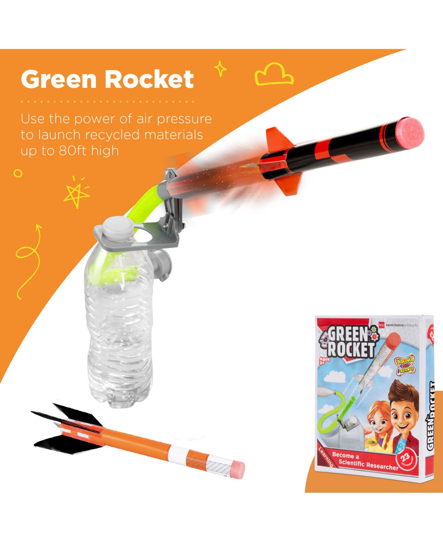 Детские игрушки Best Choice Products 4-in-1 Stem Diy Science Project Kit, Ages 8+, цвет: Разноцветный — фото 4