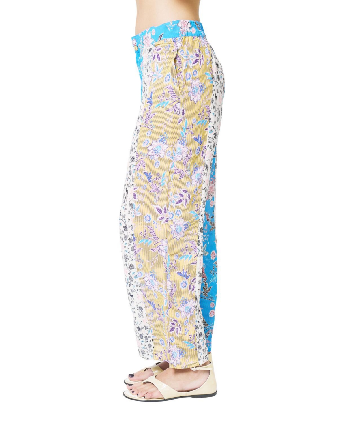 Central Park West Women's Maisie Floral Blocked Pants
